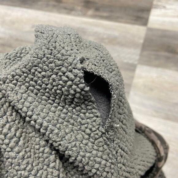 Y2K Hybrid Apparel Gray Blue Mens M Skull Star AOP Sherpa Lined Hoodie Mallgoth - Picture 4 of 8